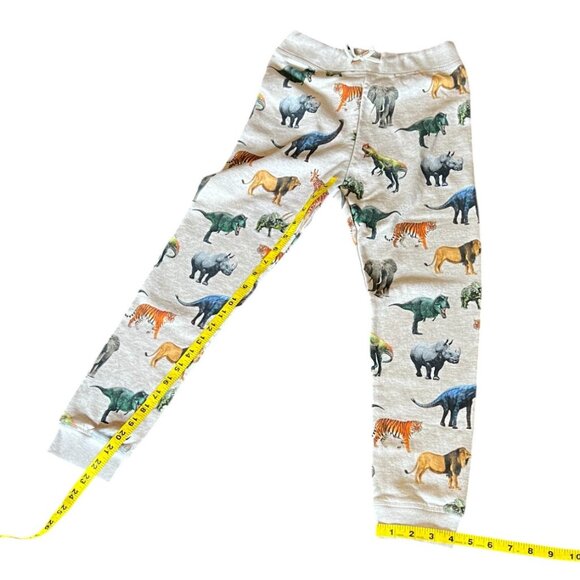 H&M Prehistoric & Jungle Animals Kids Sweatpants w/Tie Waistband, Size US 10 - Picture 4 of 7